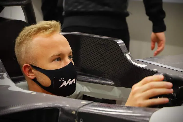 mazepin haas seat fitting