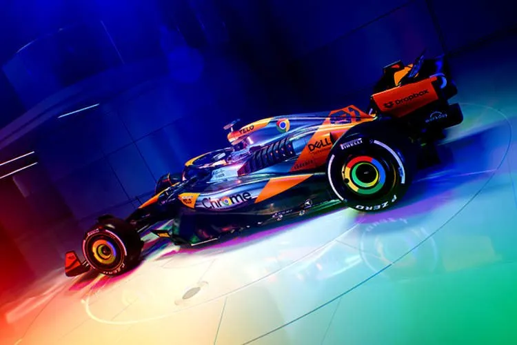 mclaren chrome f1 cota norris piastri