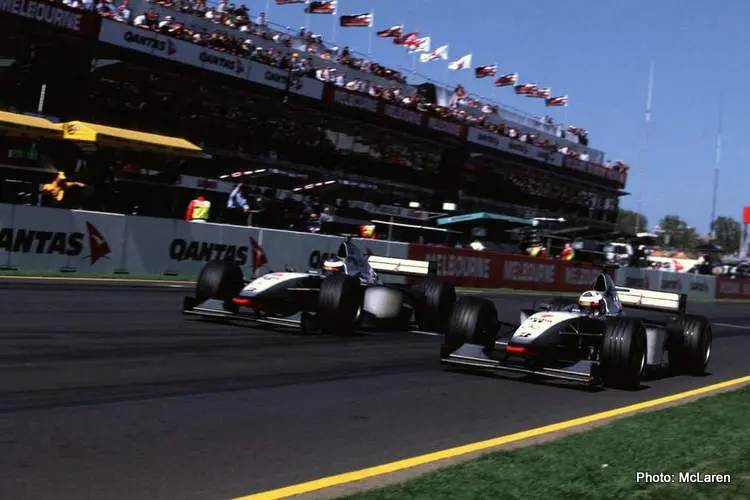 mclaren mika hakkinen david coulthard australia 1998