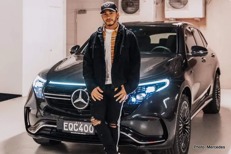 mercedes eqc lewis hamilton