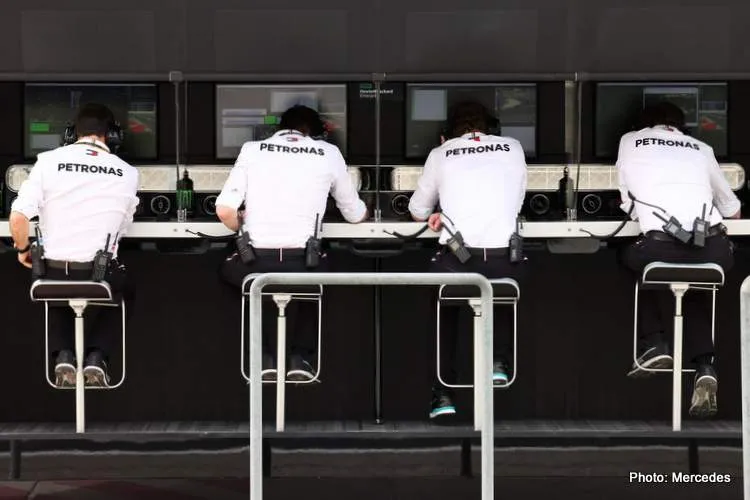mercedes f1 pit wall toto wolff