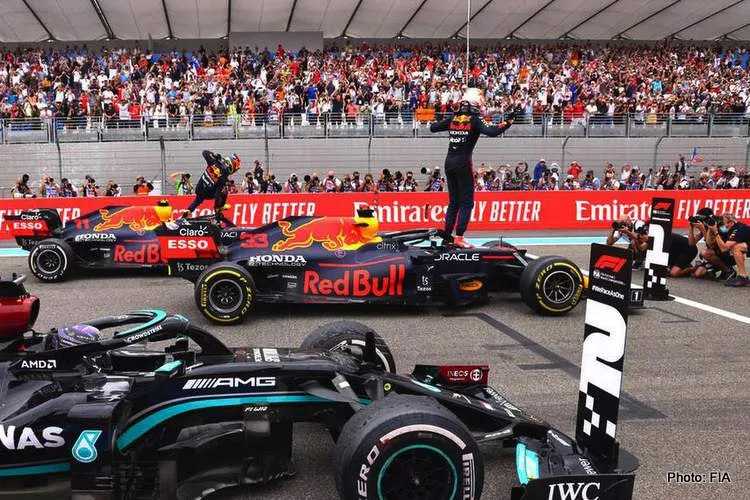 mercedes red bull verstappen french grand prix parc ferme