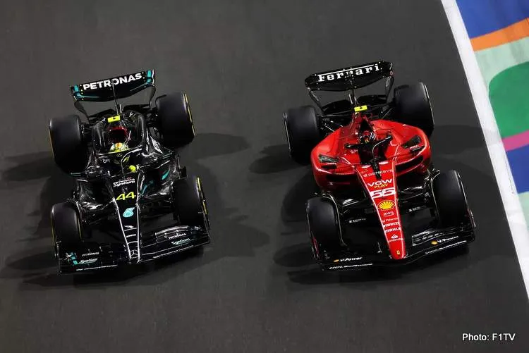 mercedes vs ferrari abu dhabi gp
