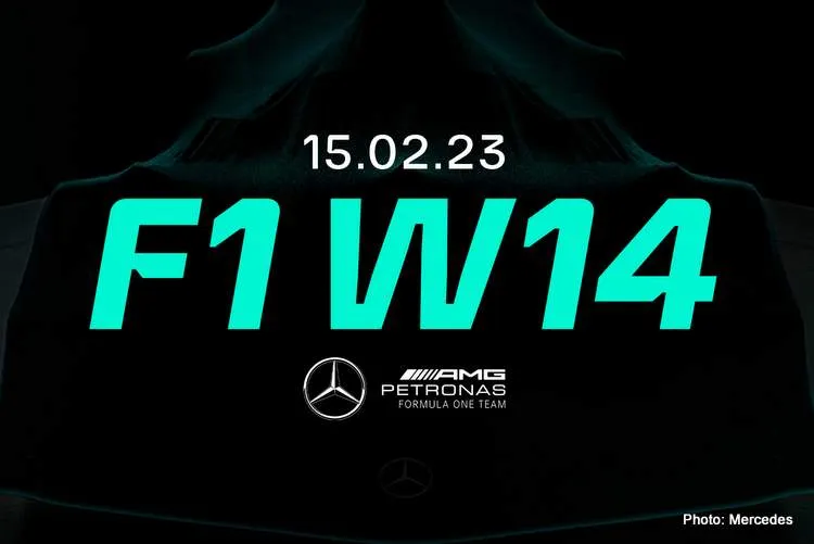 mercedes w14 launch 2023