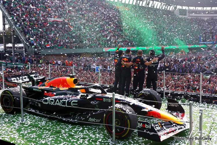 mexico race podium celebrations 2 2022