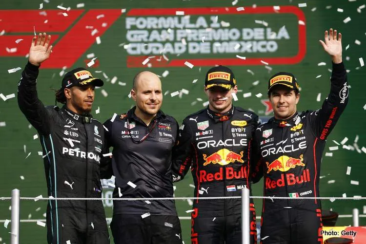 mexico race podium celebrations