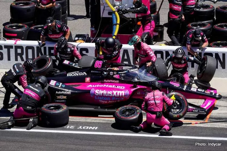 meyer shank racing castroneves pitstop indy 500 win