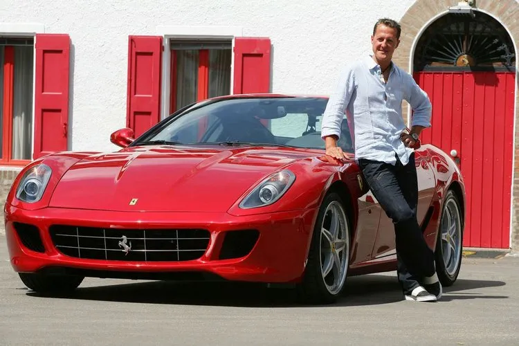 michael schumacher and big cars collection of ferrari 1