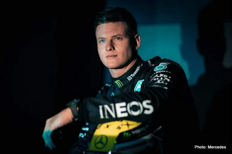 mick schumacher mercedes reserve f1 2023