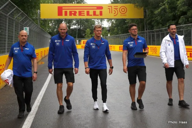 mick schumacher montreal track walk