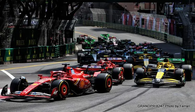 monaco f1 start