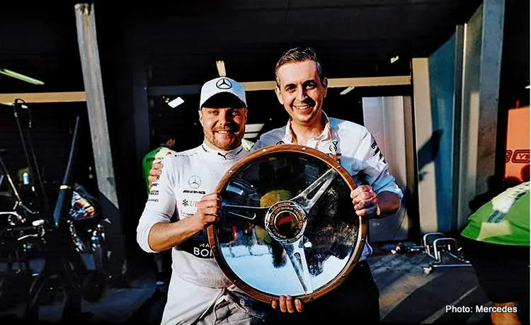 musconi bottas mercedes engineer