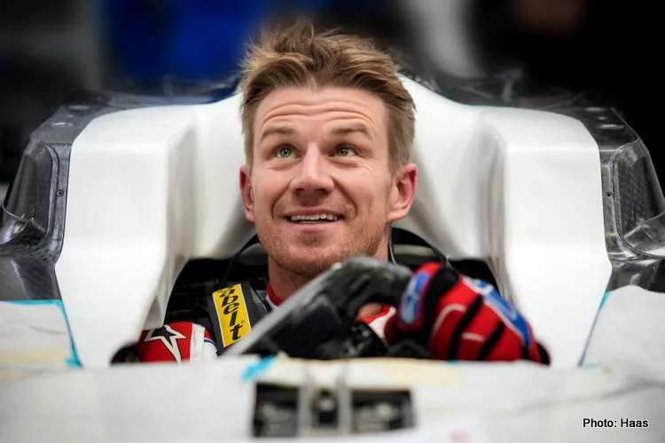 nico hulkenberg haas seat fitting 1