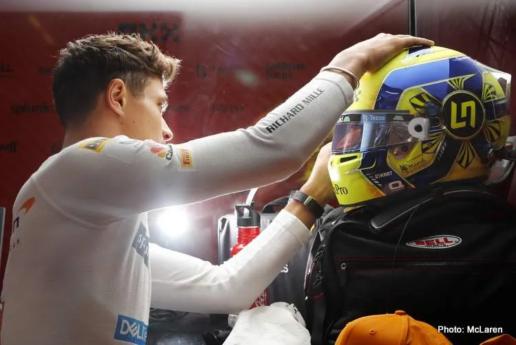 norris austria helmet 2022