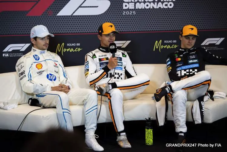 norris leclerc piastri monaco 2025