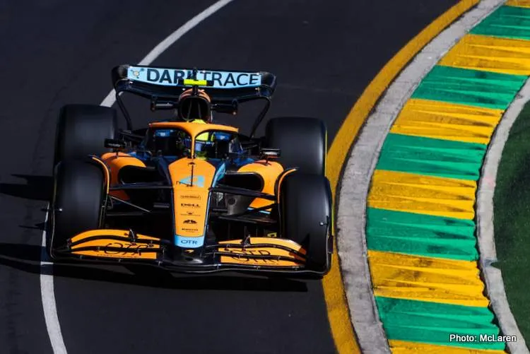 norris melbourne fp3 2022