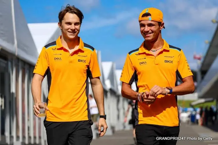 norris piastri paddock 2025