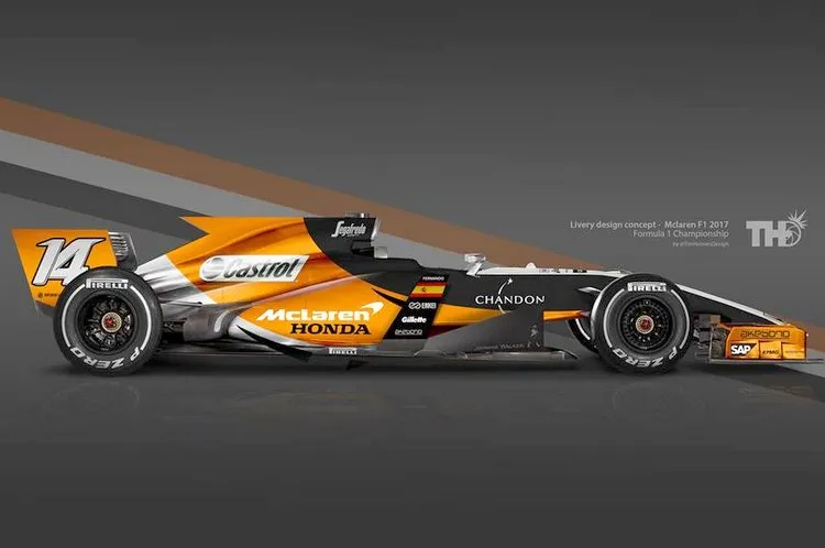 orange mclaren 2017