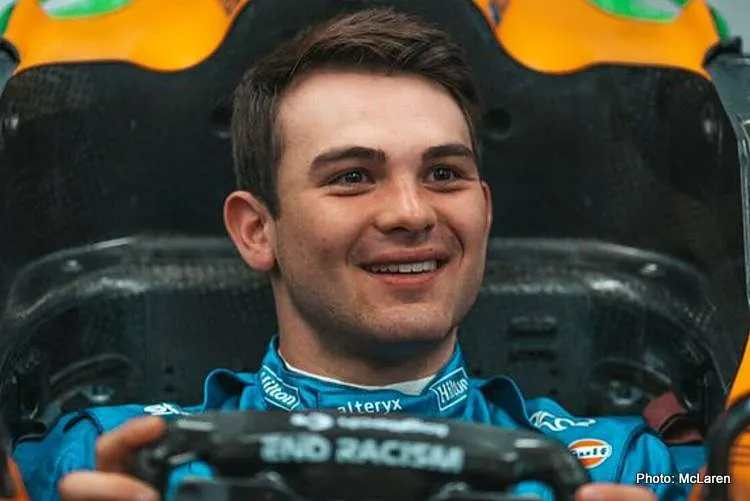 pato o ward mclaren f1 test abu dhabi 2021