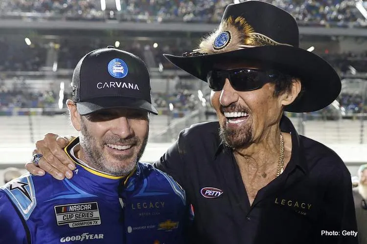 petty johnson nascar getty