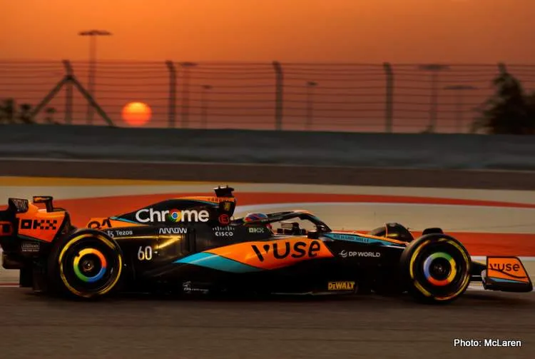 piastri bahrain testing 2023