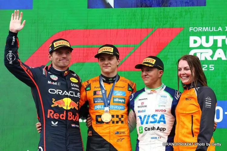 piastri verstappen hadjar zandvoort 2025