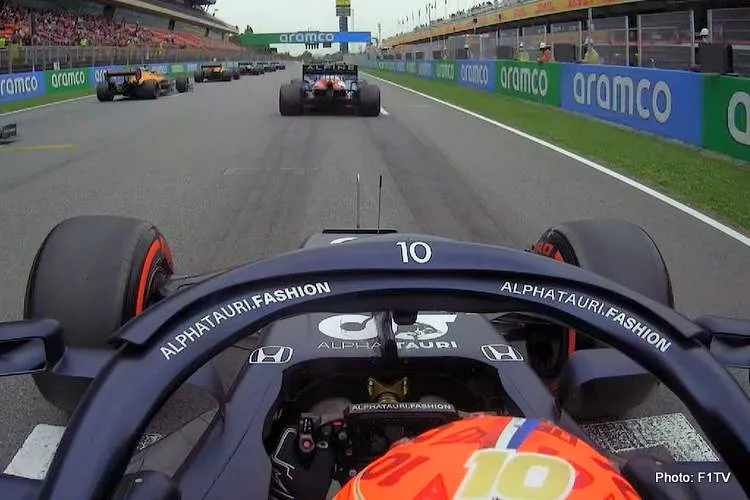pierre gasly 2021 spanish grand prix grid barcelona penalty 2