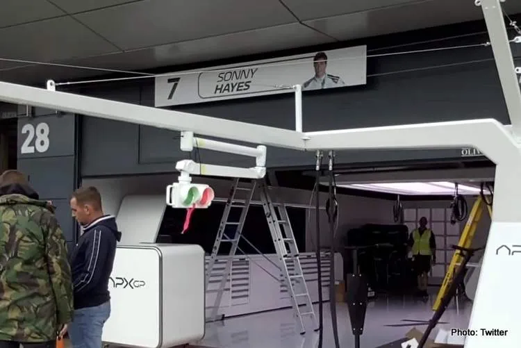 pitt f1 movie silvestone 2023