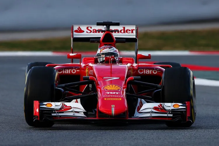 raikkonen ferrari barcelona