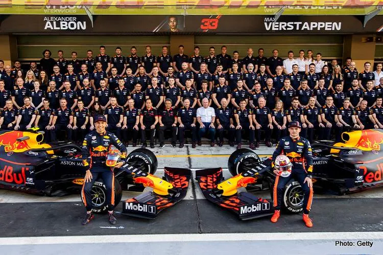 red bull racing team photo