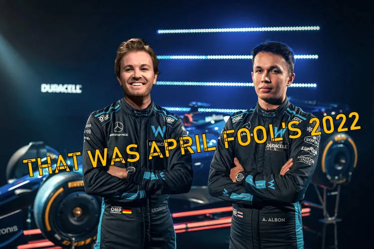 rosberg latifi april fool joke f1