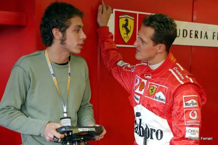 rossi schumacher ferrari