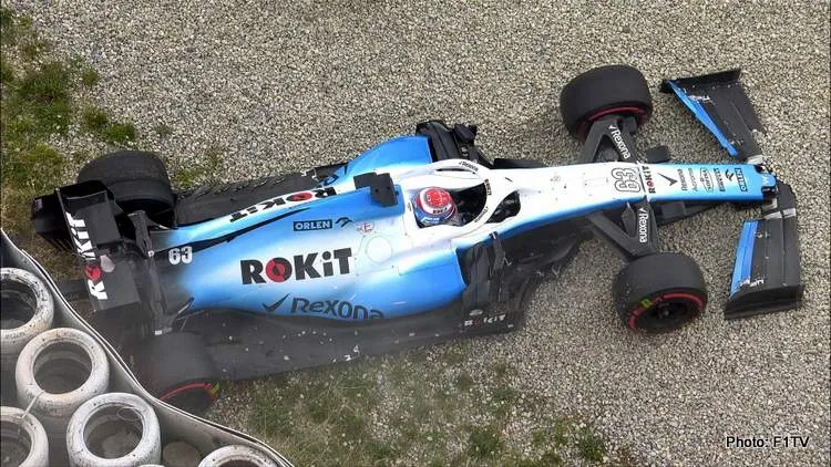 russell crash