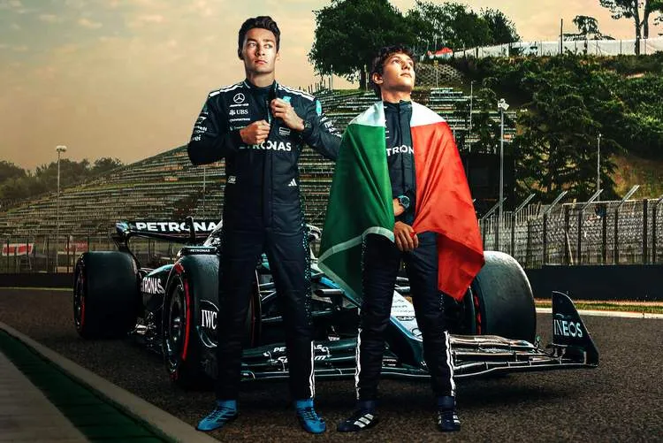 russell piastri f1 mercedes f1