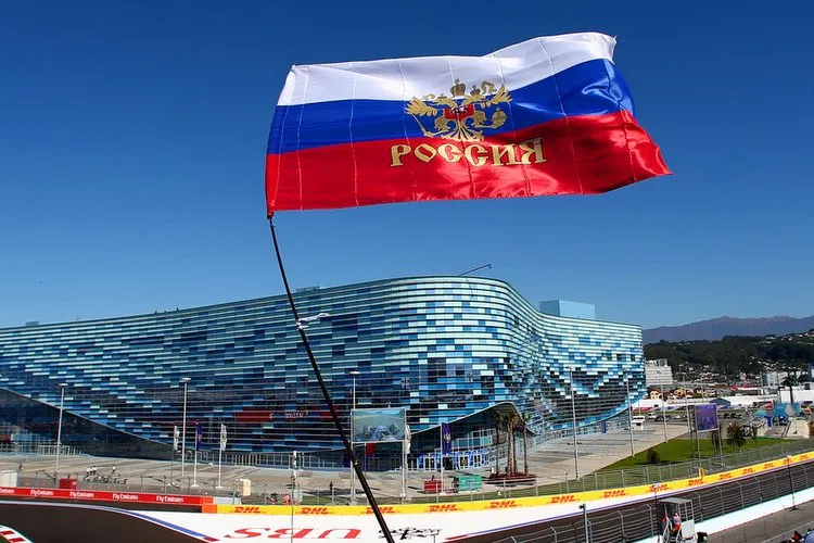 russian grand prix flag