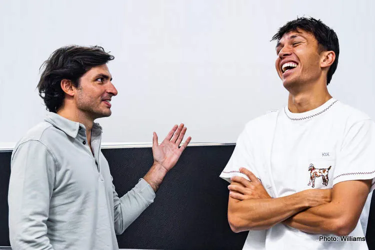 sainz albon f1 williams teammates