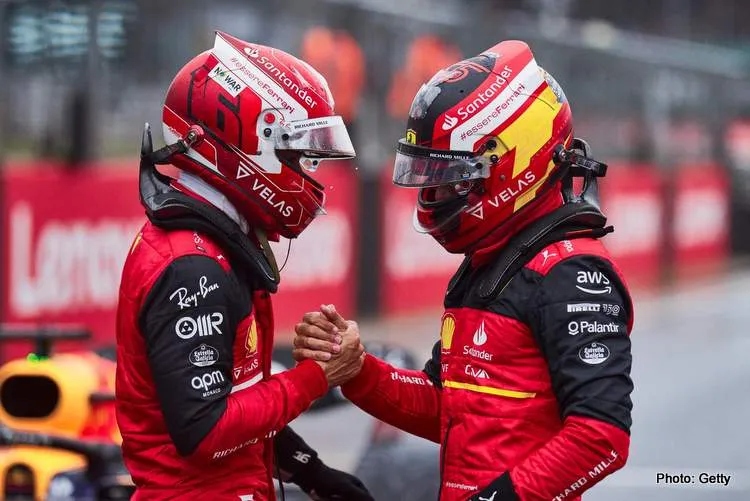 sainz leclerc ferrari