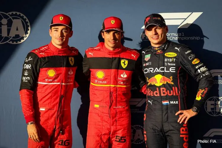 sainz leclerc verstappen austin 2022