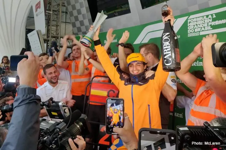 sainz podium brazil 2014
