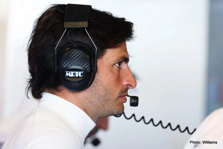 sainz williams f1 test abu dhabi