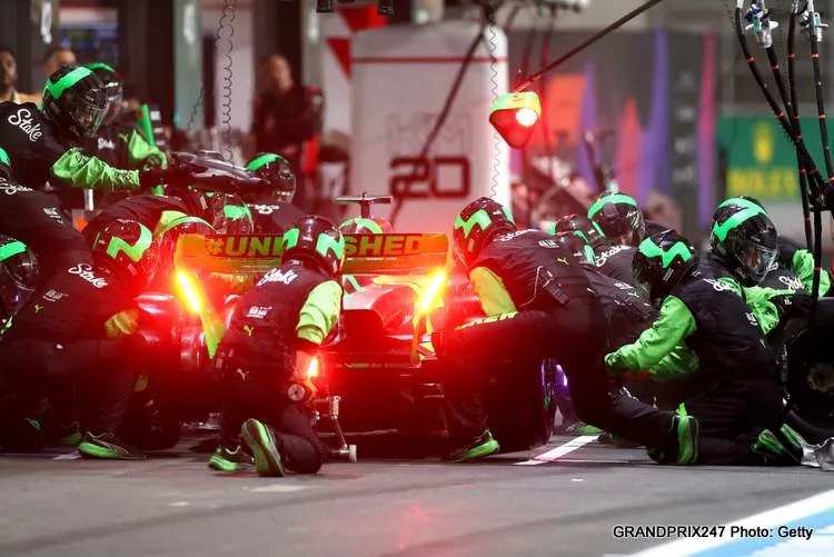 sauber pit stop 2024