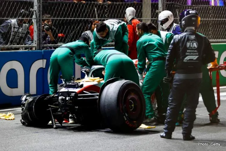 schumacher haas f1 jeddah saudi qualifying crash accident