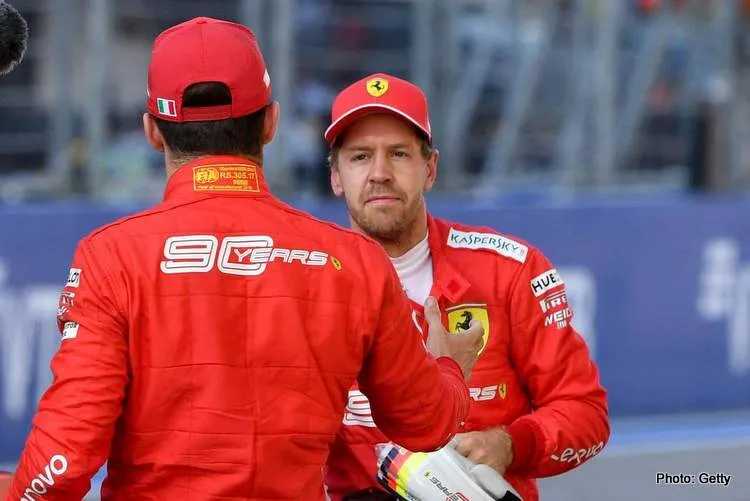 sebastian vettel charles leclerc