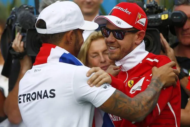 sebastian vettel lewis hamilton