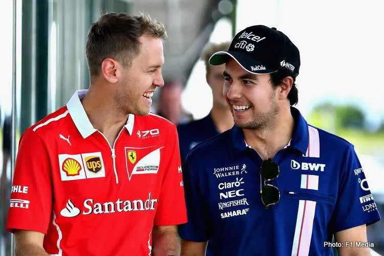 sebastian vettel sergio perez