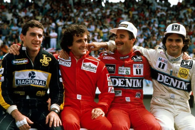 senna prost mansell piquet