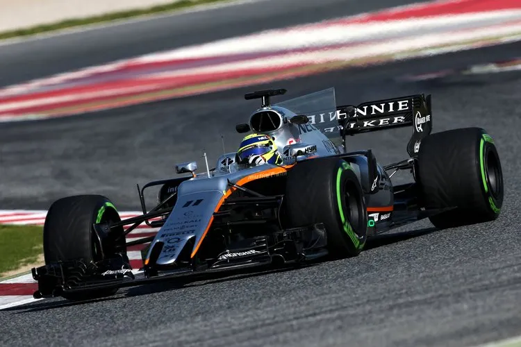 sergio perez in the vjm10