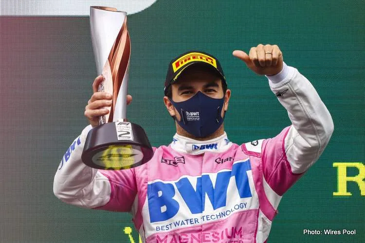 sergio perez podium turkey