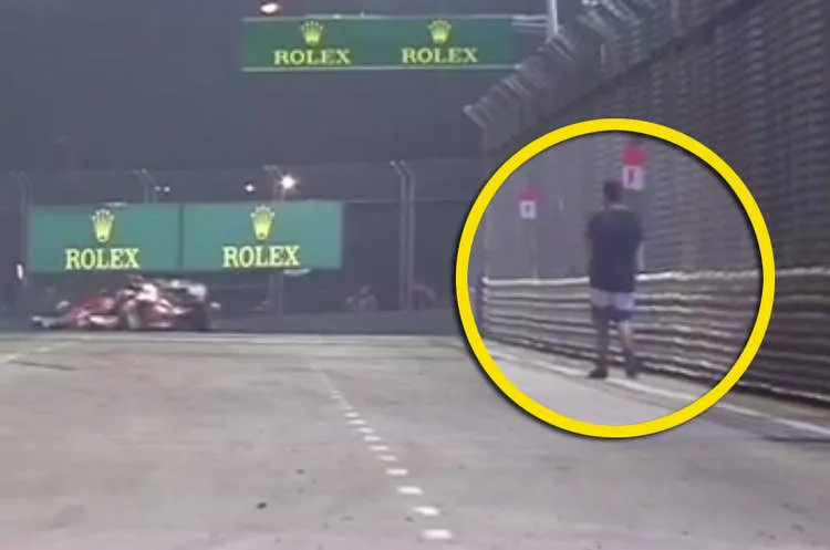 singapore man on track