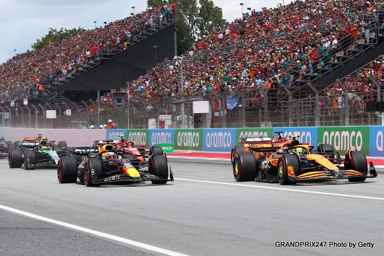 spanish gp race start 2 2024